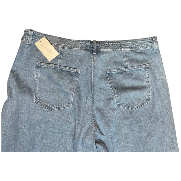 Universal Thread Jeans Women 22 Reg High Rise Sailor Wide Leg Ankle Gray Wash - Picture 4 of 12